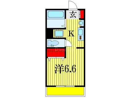 VILLAGE(1K/3階)の間取り写真