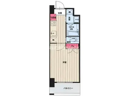 ORIENT 102(1K/5階)の間取り写真