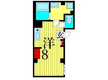 LUNA CRESCENTE NIPPORI(ワンルーム/1階)の間取り写真