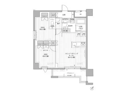 MAISON CHROLO(2LDK/8階)の間取り写真