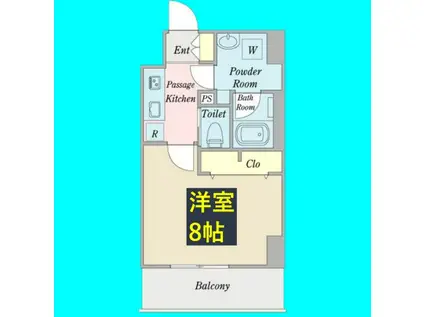 プロシード大須(1K/3階)の間取り写真