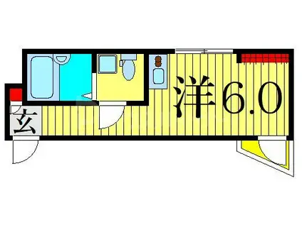 U-ハイツ(ワンルーム/1階)の間取り写真