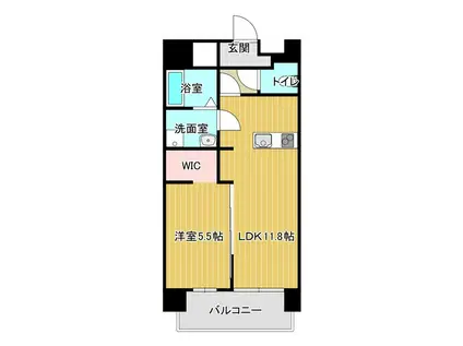 WILL・MODESTY(1LDK/5階)の間取り写真