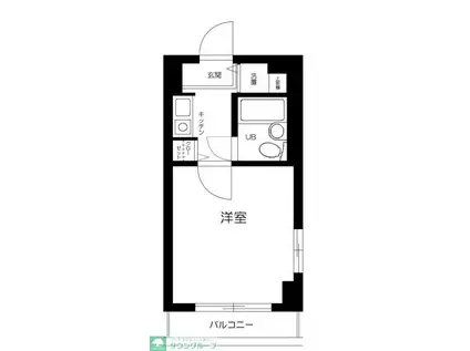 エクセレンス笹塚(1K/3階)の間取り写真