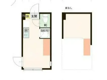 インペリアルスイート(ワンルーム/1階)の間取り写真