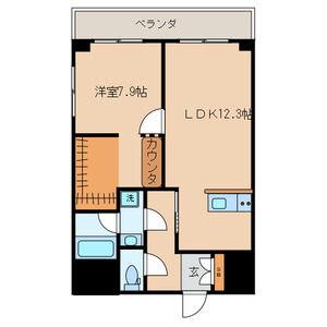 シルキーハイツ九段南2号館(1LDK/8階)の間取り写真