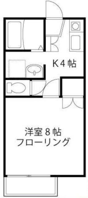 アネックス下高井A棟(1K/1階)の間取り写真