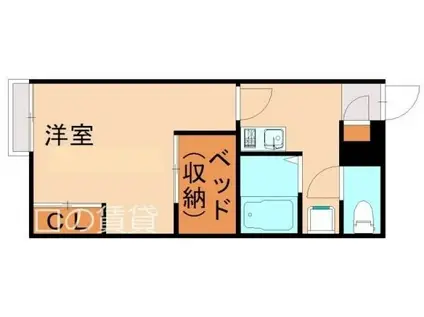 レオパレス福間駅東(1K/2階)の間取り写真