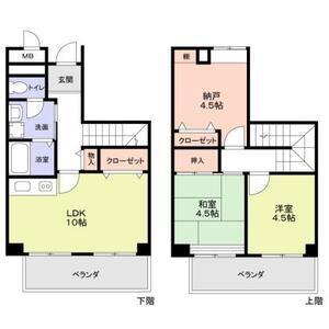 エスタ西宮(2SLDK/7階)の間取り写真