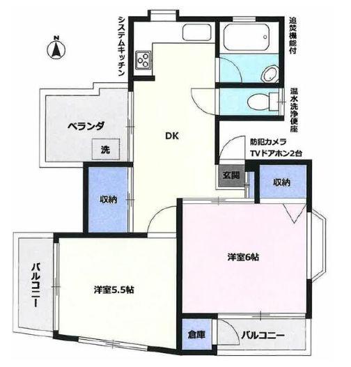 仲町笹井ビル(2DK/3階)の間取り写真