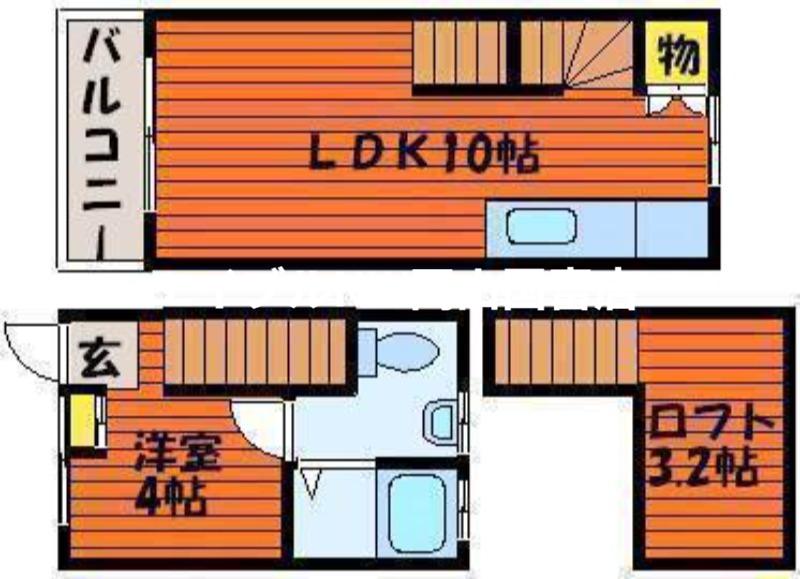 AXISII(1LDK/1階)の間取り写真