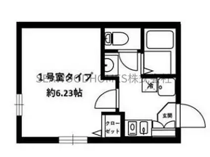 リーヴェルポート金沢文庫ALICE(1K/2階)の間取り写真