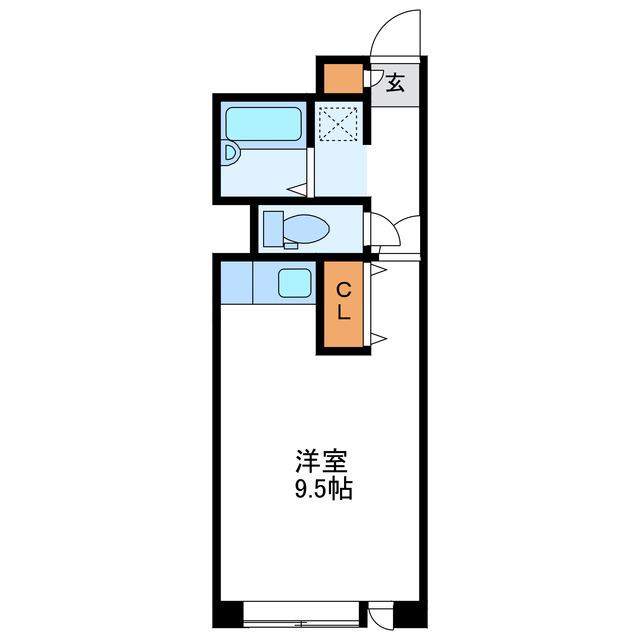 TSCOURT北22条 ティーズコート(ワンルーム/3階)の間取り写真