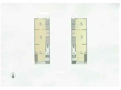 山本マンション(1LDK/1階)の間取り写真