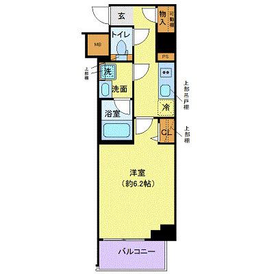 クレヴィスタ板橋ときわ台(1K/3階)の間取り写真