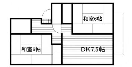 パンションN(2DK/1階)の間取り写真