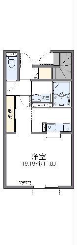 レオネクストフジハイム(1K/1階)の間取り写真