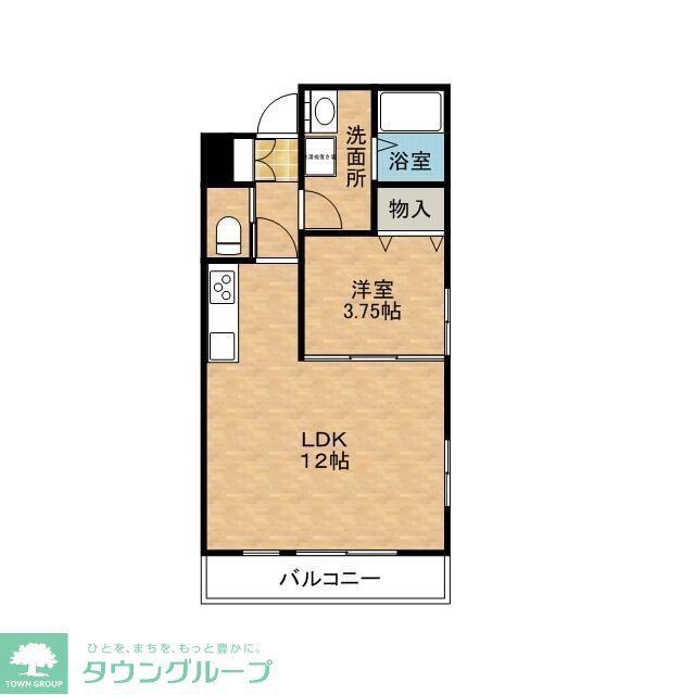 IBRIO馬込(1LDK/2階)の間取り写真