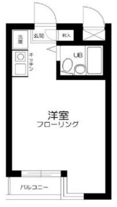スカイコート後楽園(ワンルーム/3階)の間取り写真