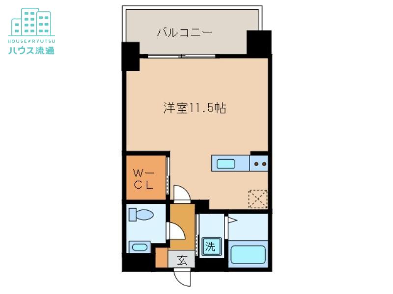 APARTMENT CODE ISAHAYA(ワンルーム/10階)の間取り写真