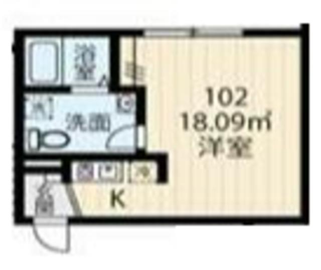 HASAI BUILDING 北千住(ワンルーム/1階)の間取り写真