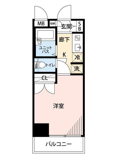 マイナビSTAYミライエ飯田橋(1K/5階)の間取り写真