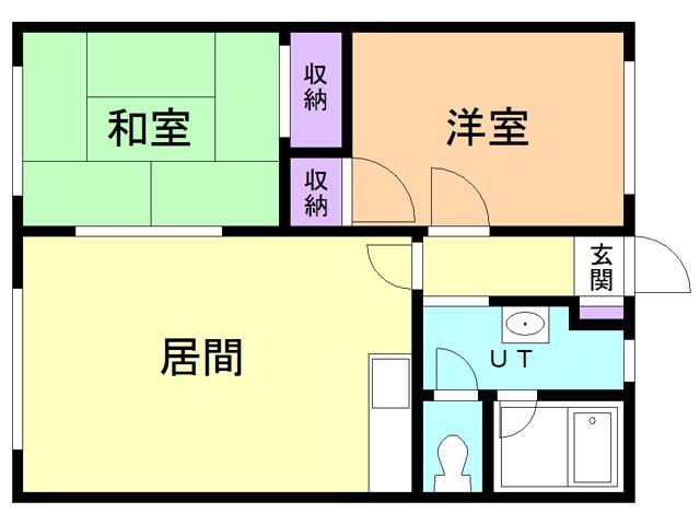 SANトーク(2LDK/1階)の間取り写真