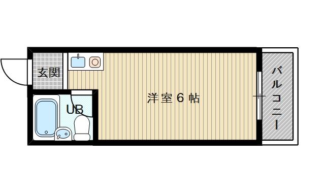 有明ハイツ(ワンルーム/5階)の間取り写真