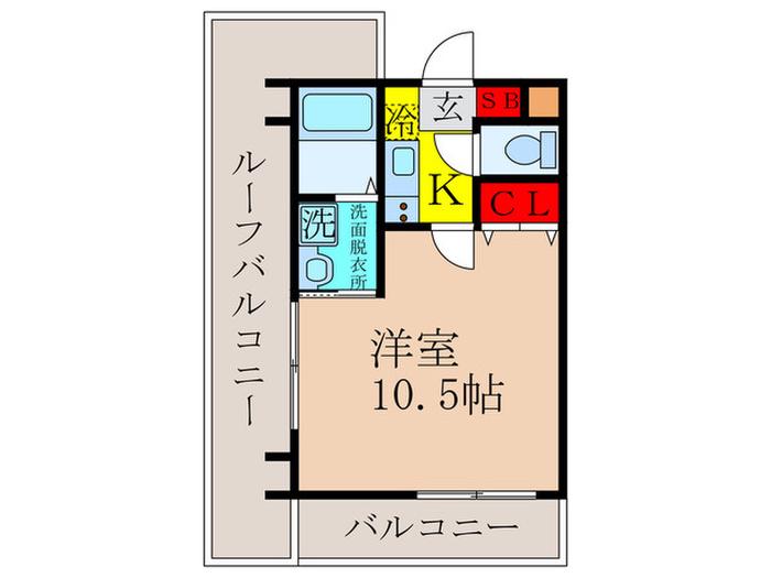 ソフィア21(1K/4階)の間取り写真