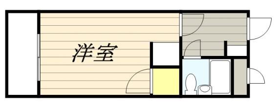 プレアール西町(ワンルーム/5階)の間取り写真