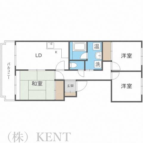 すばる山の手(3LDK/2階)の間取り写真