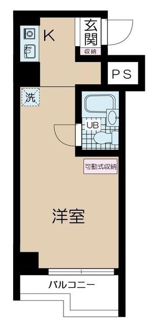 クレイル両国(ワンルーム/7階)の間取り写真