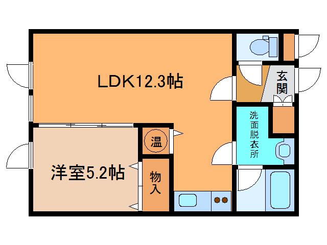 オルネ106 AB(1LDK/3階)の間取り写真