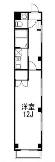 旭町ステイタスビルヂング(1K/3階)の間取り写真