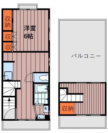 倉田ビル(1SDK/3階)の間取り写真