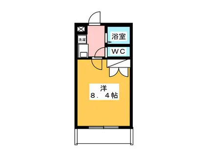 レストクラスト(1K/1階)の間取り写真