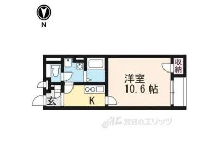 レオネクスト阿星(1K/1階)の間取り写真
