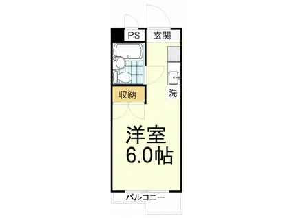 スカイハイツ吉祥寺(ワンルーム/4階)の間取り写真