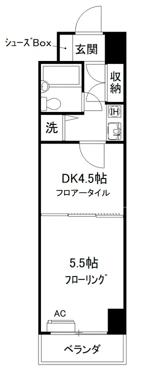 ピュアシティ子安通 2階階 間取り
