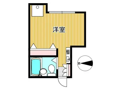 ハイツタケムラII(ワンルーム/3階)の間取り写真