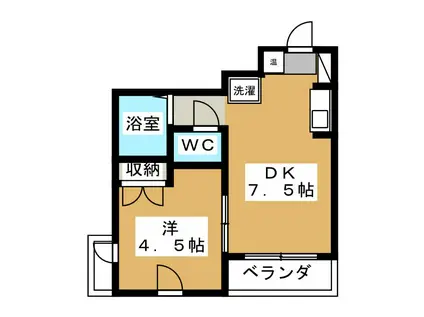 YOKOHAMA TRADITIONAL VIEW(1DK/2階)の間取り写真