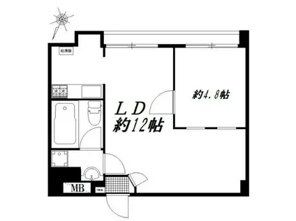 赤坂七番館(1LDK/5階)の間取り写真
