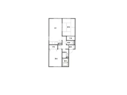 セジュール仁井田(2LDK/2階)の間取り写真