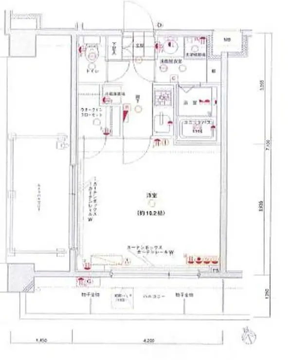 エクセリア桜上水 12階階 間取り