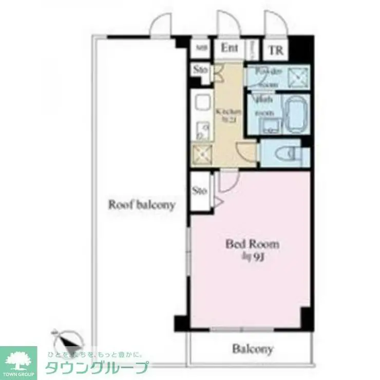 プレステージ桜坂 4階階 間取り