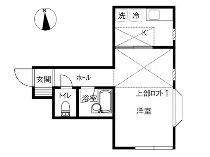 メゾンウィーンNO.1(1K/2階)の間取り写真