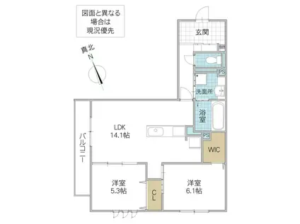 DS LIEN D D号地(2LDK/3階)の間取り写真