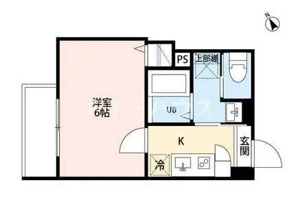アーバンレジデンス NII(1K/1階)の間取り写真