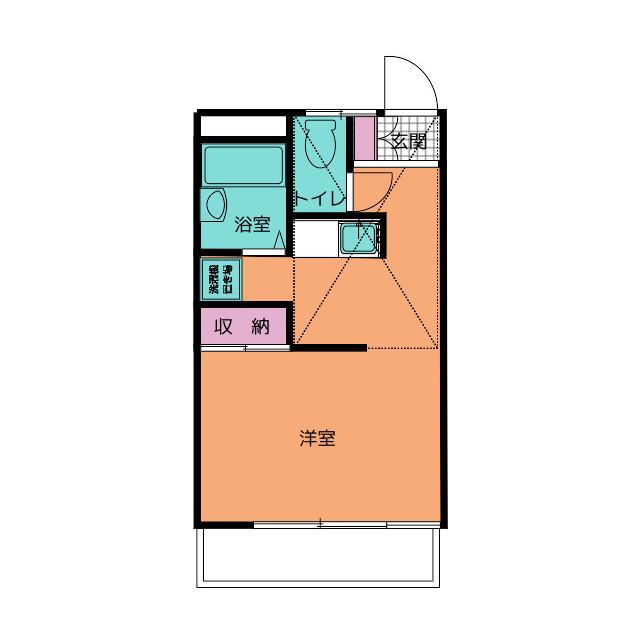 太郎の七(1K/1階)の間取り写真