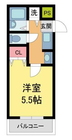 ステラハウス15(1K/1階)の間取り写真